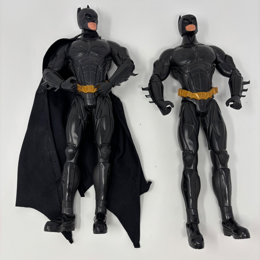 Mattel Batman The Dark Knight 15" Action Figure Lot of 2 H1386 DC Comics 2005